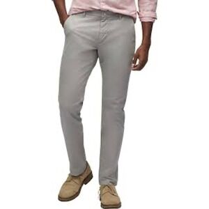 Bonobos Washed Chinos Slim Straight Casual Pants Gray Cotton Blend 29x32